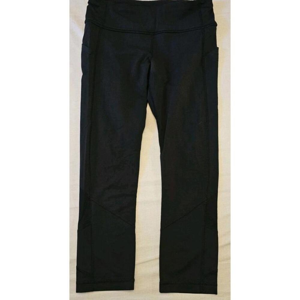 Lululemon Run Inspire Crop Leggings Black Size 6